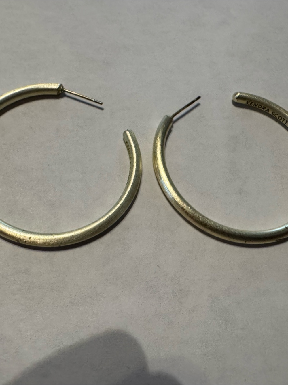 Kendra Scott Metallic Gold Hoop Earrings